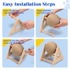 Outamateur Cat Scratching Ball Toy, Sisal Scratching Ball with Stable