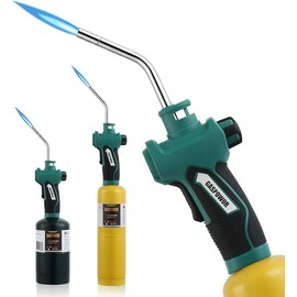 GASPOWOR - Arranque de antorcha de propano universal, cabezal de antorcha para propano, gas MAP, kit de antorcha de gas turbo, soldadura y soldadura (combustible no incluido)