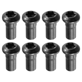 A ABSOPRO Door Hinge Nuts Anti Rust Hinge Lock Bolts Door Hinge Bushing for Jeep Wrangler JL JLU Rubicon Gladiator JT 2/4-Door 2007-2021 Black Set of 8