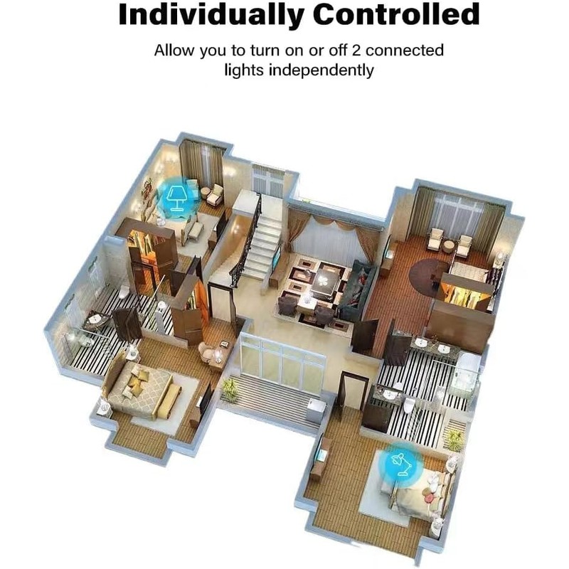Easy Operation, WiFi Wireless Momentary Inching Self-Locking Realy Module, 2