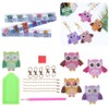 5PCS DIY Owl Diamond Painting Key Chain Acrylic Pendant Handmade
