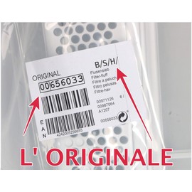Double Filter for Dryer, Compatible with Bosch Siemens BSH 00656033 656033 656033 for Series WQ WQG WT WTG WTH WTM WTR WTU WTW WTY " The Original!