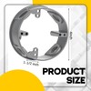 Juexica 2 Pcs 1/2-inch 4 Hole 4 Inch Round Sealproof