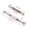 Turnbuckle 304 Stainless Steel Hook and Eye Turnbuckle Heavy Duty
