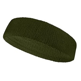 COUVER - Diadema deportiva que absorbe la humedad, de algodón atlético, para tenis, baloncesto, correr, gimnasio, entrenamiento para hombres y mujeres