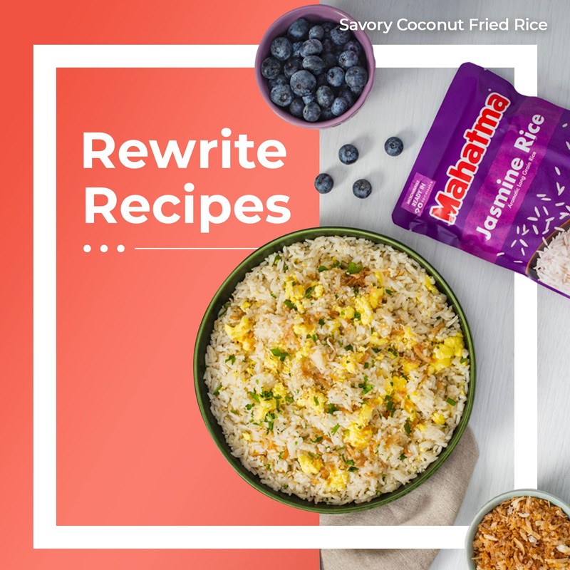 Mahatma Ready to Heat Jasmine Rice, Precooked Rice, Microwaveable in