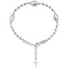 Vinani Bracelet Rosary Shiny Mother of God Cross Bracelet 925