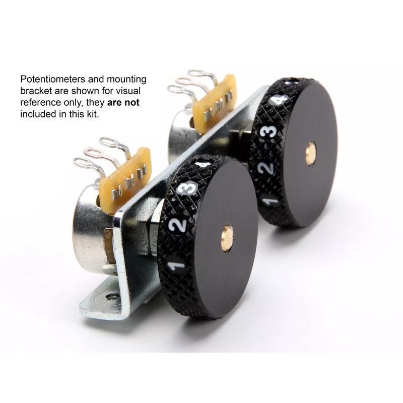 Music City Bridge Numbered Roller Knobs, for Jaguar & Jazzmaster