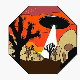 Joshua Tree Ufo Vinyl Window Bumper Sticker Decal 5"
