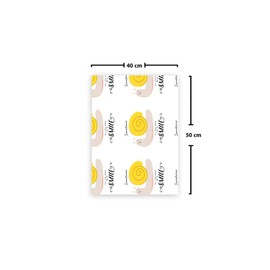 Le Jardin du Lin Bedruckte Baumwoll Taschen mit Kordelzug, Einkaufstasche, Beutel, Stoffsack, Stofftasche, Gemüsesack, Wiederverwendbare, Umweltfreundlich, Mehrzweck, Faltbar, Größe: 40x50 Cm