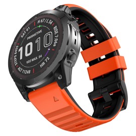 MYSNBKN Bands Compatible with Garmin Fenix 6X/6X Pro Bands for Women Men,Soft Breathable Sport Replacement Wristbands for Fenix 6X/6X Pro Fenix 5X/5X Plus Fenix 3/3 HR