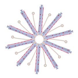 FOMIYES 12pcs Cold Wave Hair Perm Rods Flexible Curling Rollers for Home Salon Use Pp Material for Damage Prevention Efficient Hair Styling Accessories