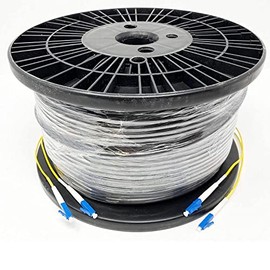 Ultra Spec Cables [Custom] 9/125 Fiber Optic Cable Duplex Direct Burial LC-LC 2 Strand Singlemode [Outdoor]