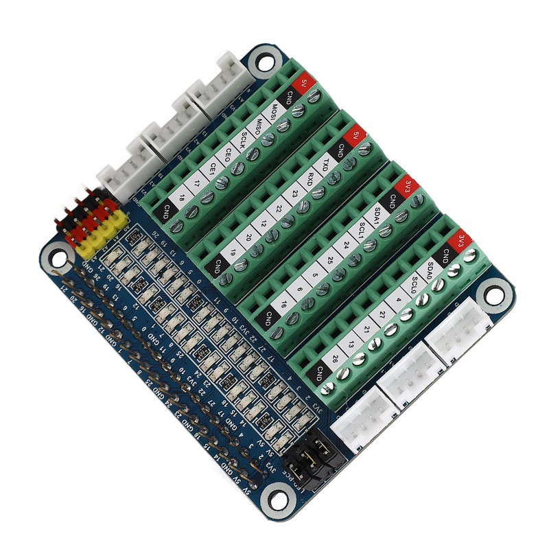 Sensor Expansion Board for 4B 3B CM4 PCF8591 LED GPIO