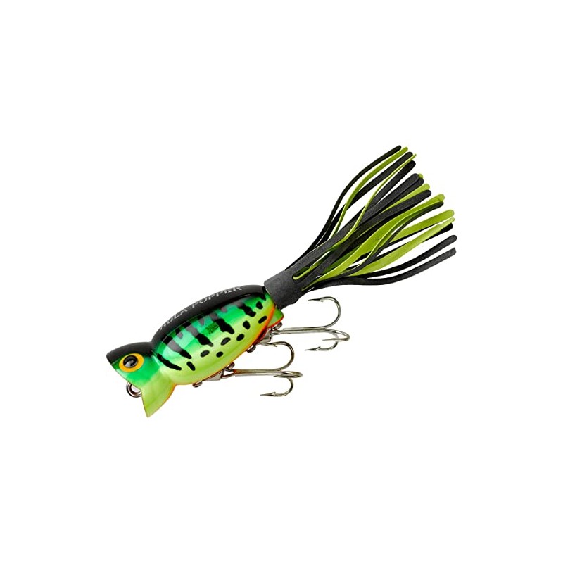 Arbogast Hula Popper 3/8 oz Fishing Lure - Fire Tiger