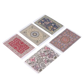 Dollhouse Weave Carpet Miniature 1/12 Scale Doll Furniture Dollhouse Rug Carpet Doll House Blanket Rug Woven Rug Dollhouse Rug