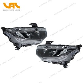 Unbranded Factory Projector Headlight For 2016-2021 Honda Civic Black Headlamp Right+Left