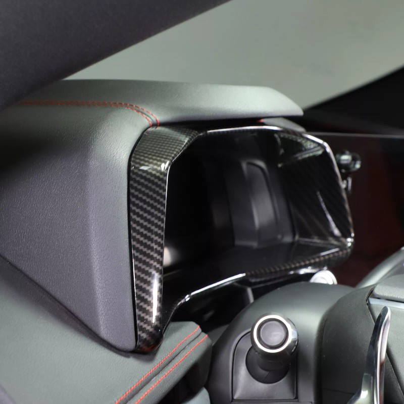 autopart2021 Carbon Fiber ABS Interior Dashboard Speedmeter Trim Frame For