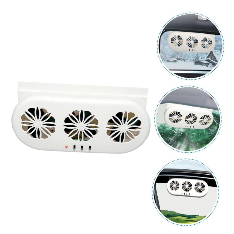 CHILDWEET Car Window Exhaust Fan USB Ventilation System for Cars