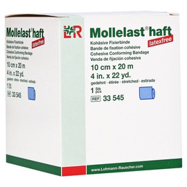 Mollelast Haft Binden Latexfrei 10 Cmx20 m Blau