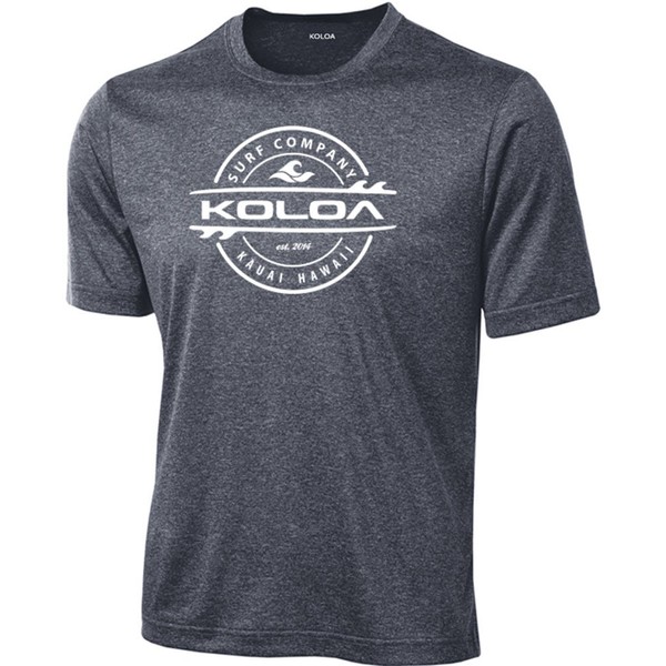 Koloa Surf Thruster Logo Moisture Wicking Athletic Shirts in Regular, Big & Tall