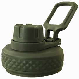 Water Bottle Lid Replacement for Battle Bottle - Chug Cap Tops for 32 oz, 40 oz, and 64 oz Wide Mouth Vacuum Sealed Water Bottles by Iron InfideI (Green)