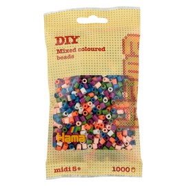 Hama Beads Bag | Approx. 1000 Midi Fuse Beads | Mosaic Decoration Arts & Craft for Creative Children Ages 5+ | Mix 58