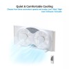 Comfort Zone 9" 3-Speed Reversible Twin Window Fan with Remote