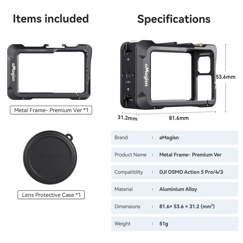DJI Action 5 Pro / Action 4 / Action 3