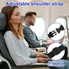UKQRRTC Airplane Foot Hammock, Portable Airplane Footrest with Adjustable Strap,