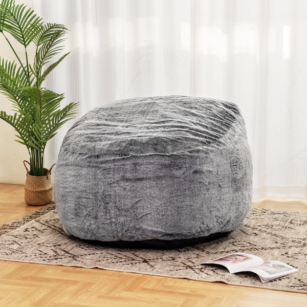 Recaceik Bean Bag Chair, Oval Bean Bag Sofa with Filler,