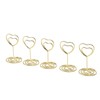 25Pcs Table Number Stands Heart Shaped Stable Base Sturdy Metal
