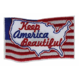 Keep America Beautiful 2 Inch Embroidered Hat Shoulder Patch AV3745 F2D15O