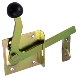 ALPENSTAHL Garden Gate Latch Galvanised Garden Gate Lock with Latch Hook | Door Fitting for Screwing | Metal Gate Lock Can Be Used on Both Sides | 1 Piece - Iron Gate Crucible for Wooden Doors & Iron