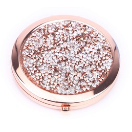 BangBangSing Magnifying Compact Cosmetic Mirror 2.75 Inch Round Pocket Makeup Mirror Handheld Travel Makeup Mirror