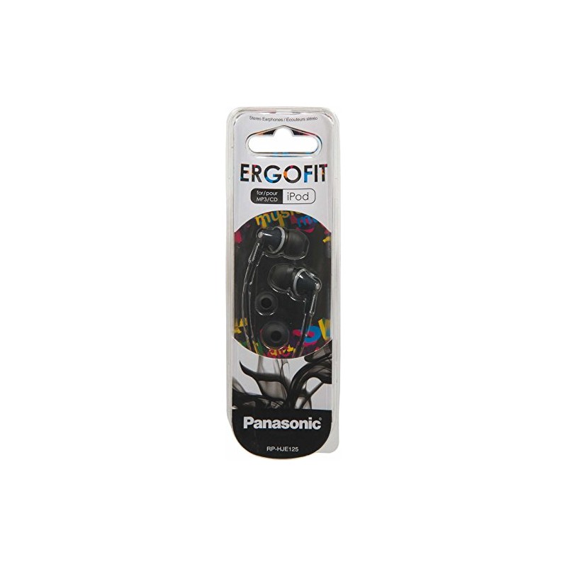 Panasonic – ErgoFit Earphones – Black