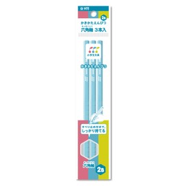 Sakura Crepas Kikata Pencil, Elementary School Stationery, 2B, G6 Empitsu 2B-3P#36 (10), Blue, 3P x 10 Pieces