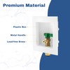 1-PACK GUOFIS Icemaker Outlet Box with 1/2" Push-fit Inlet Connect,