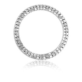 Luminuti Bling Crystal Push Start Engine Button Cover, Car Rhinestone Engine Start Ring Decals, Start Stop Button Cover/Sticker, Sparkling Car Interior Accessories for Women (White)