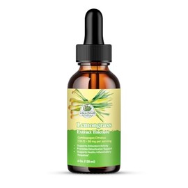 Lemongrass Tincture – Organic Cymbopogon Citratus Extract Liquid – Natural Herbal Supplement for Wellness – 4oz