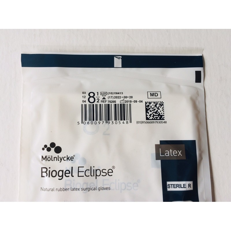 Molnlycke 10 Pairs Molnlycke Biogel Eclipse Latex Powder free Size