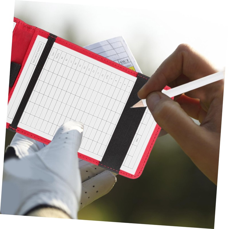 BIUDECO Golf Scorecard Holder Golf Yardage Book Golfing Notebook Portable