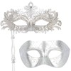 Hoshin Masquerade Mask for Couple, Mardi Gras Deecorations Venetian Masks