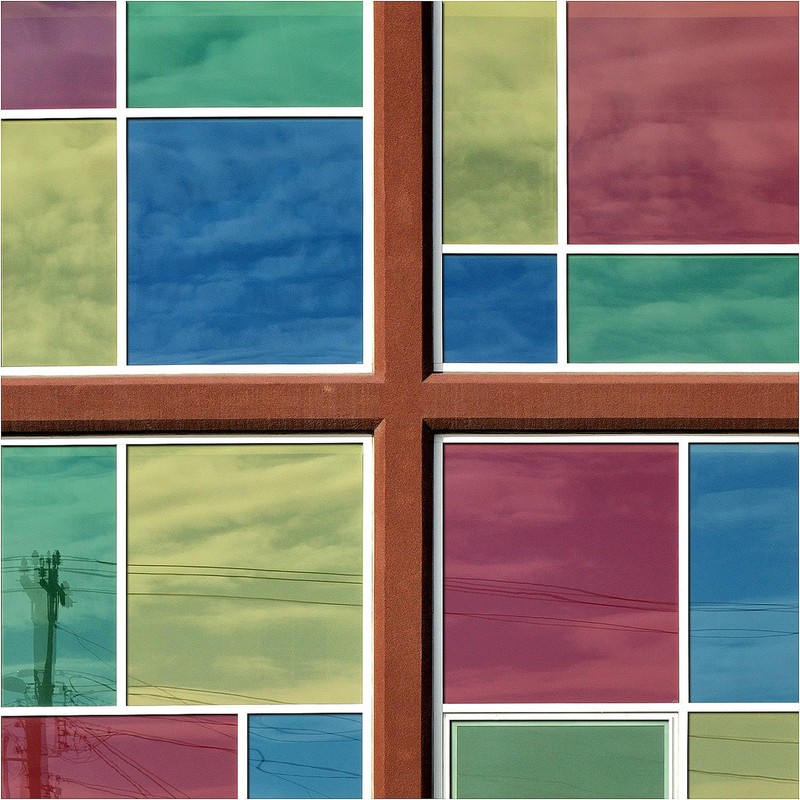 BDF CABL Decorative Window Film Transparent Color Blue - Custom