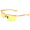 SOXICK Men's Night Sunglasses, Driving Sunglasses, Yellow Lens, Polarized Night