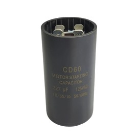 189-227 uf/MFD Round Motor Start Capacitor 110-125 VAC ±20% 50/60 Hz AC Electric Universal Fit for Fan Start and Cool or AC Motor Run or Heat Pump Air Conditioner.