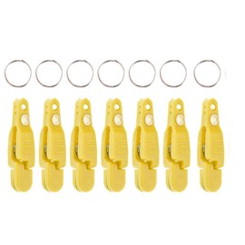 uncedaran Line Clip Snap Weight Release Clip for Offshore Fishing Planer Board Kite Heavy Tension Snap Release Clip Downriggers Outrigger Release Clips (7pcs Yellow)