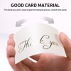 HUKXDGXY Gold Foil Thank You Cards, Elegant White + Black