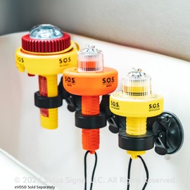 Sirius Signal CSM-1000 Display Suction Mount for Sirius Electronic Visual Distress Signal Devices - Works with C-1002, C-1003, C-1004