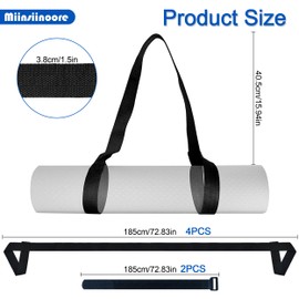 6 Pcs Yoga Mat Strap, Adjustable Yoga Mat Shoulder Straps, Yoga Mat Carrying Strap Yoga Strap Yoga Mat Cover Mat Holder Sling Straps for Yoga Pilates Exercise